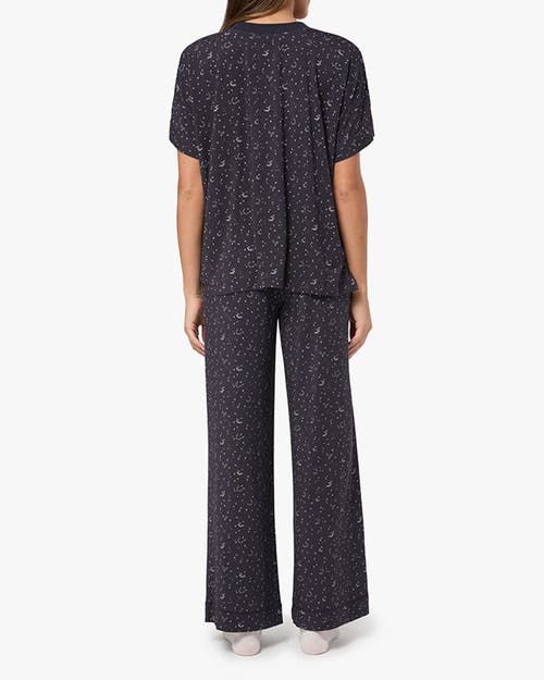 Weworewhat Wide Leg Pants In Drk Navy/ivory