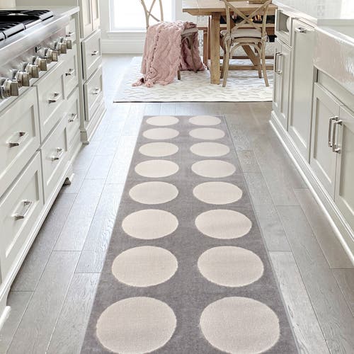 JONATHAN Y JONATHAN Y ADRIAN MODERN GEOMETRIC CIRCLE DOT HIGH-LOW AREA RUG 