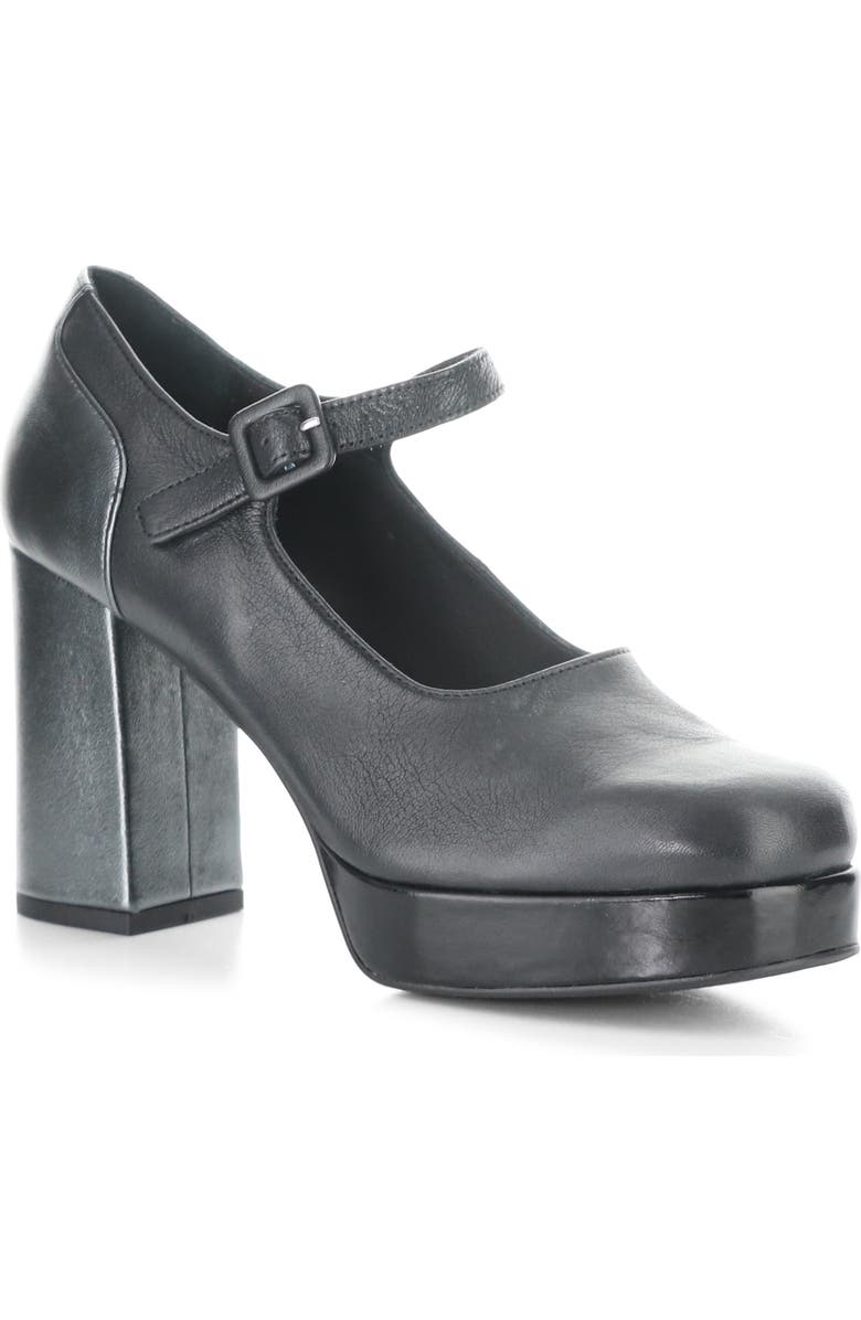 Fly London Eril Platform Pump, Main, color, Black/ Graphite