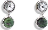 LELET NY Clare Crystal & Turquoise Drop Earrings