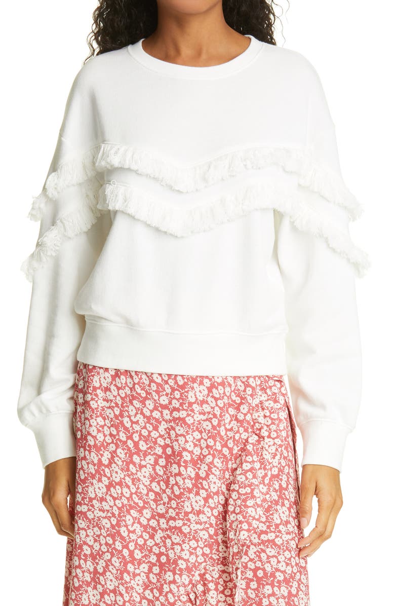 Rails Kinsey Fringe Sweatshirt, Main, color,