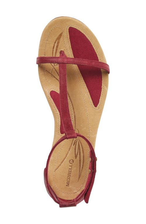 Merrell Solstice T-strap Sandal In Animal Print