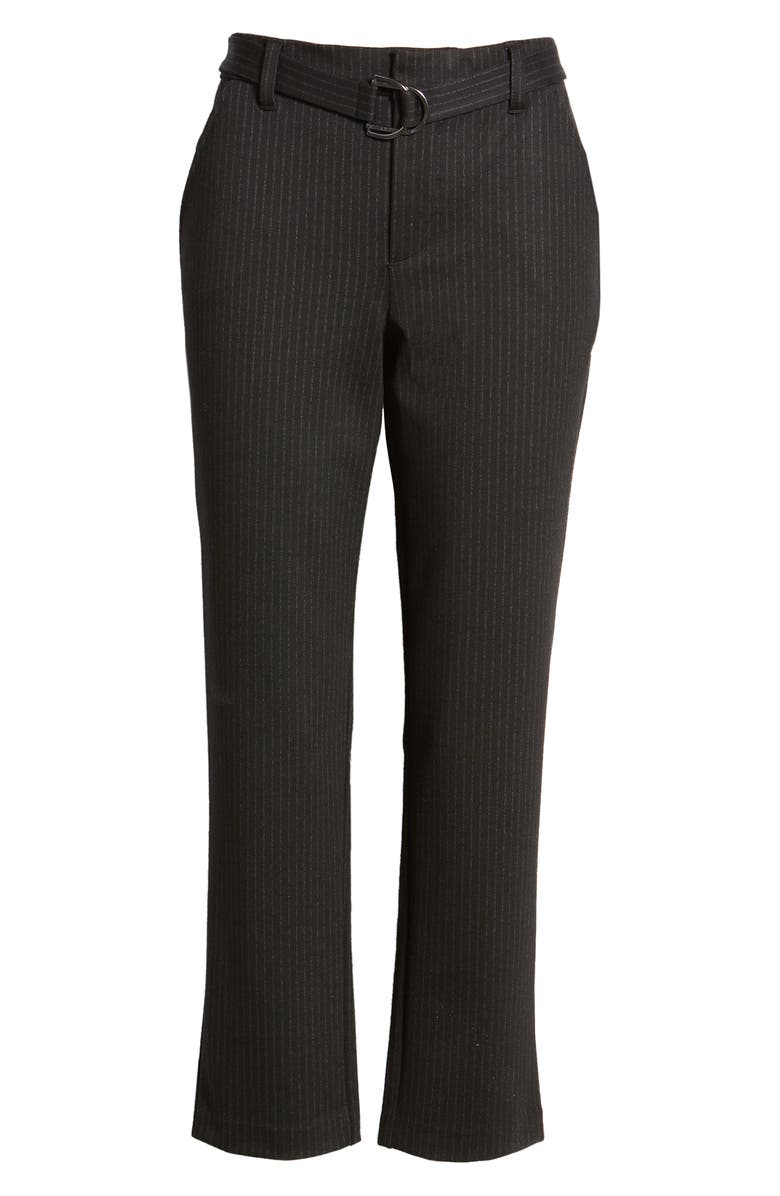 Wit & Wisdom Ab-Solution High Waist Pinstripe Ponte Trousers, Alternate, color, 