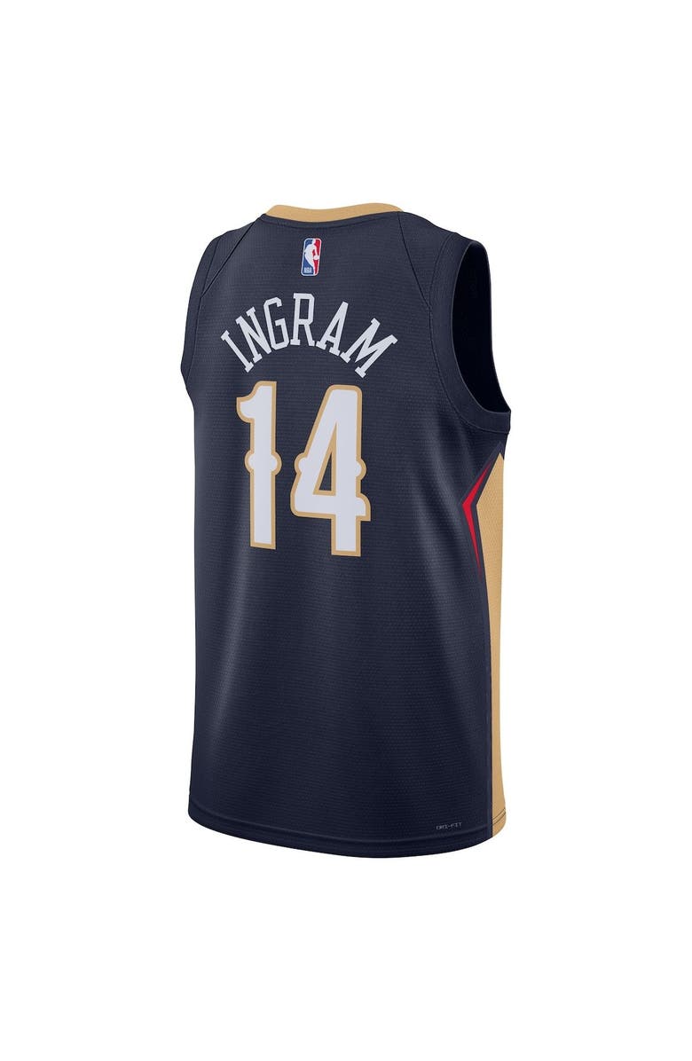 Nike Unisex Nike Brandon Ingram Navy New Orleans Pelicans Swingman Jersey - Icon Edition, Alternate, color, 