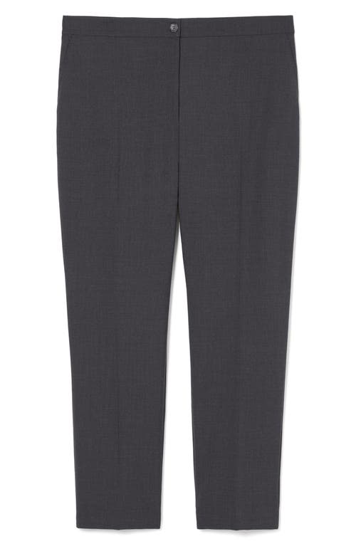 Marina Rinaldi Candore Stretch Virgin Wool Pants In Black