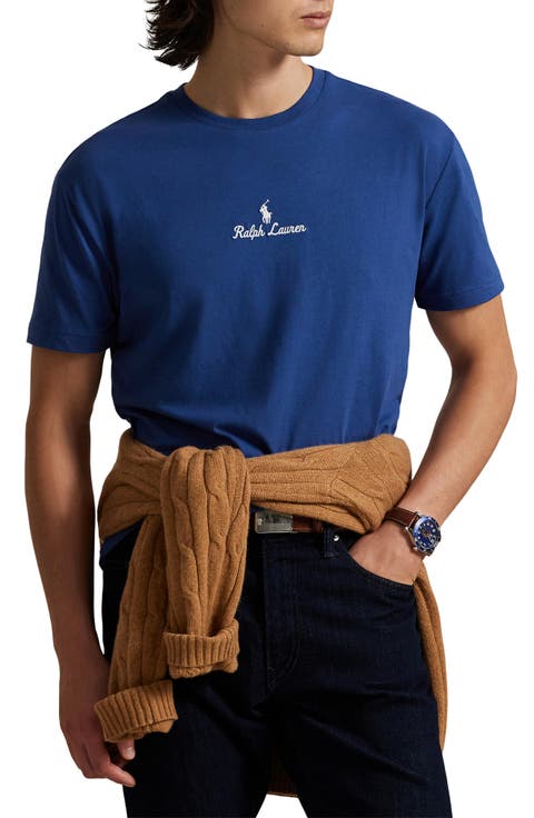 Classic Fit Embroidered Logo Jersey T-Shirt