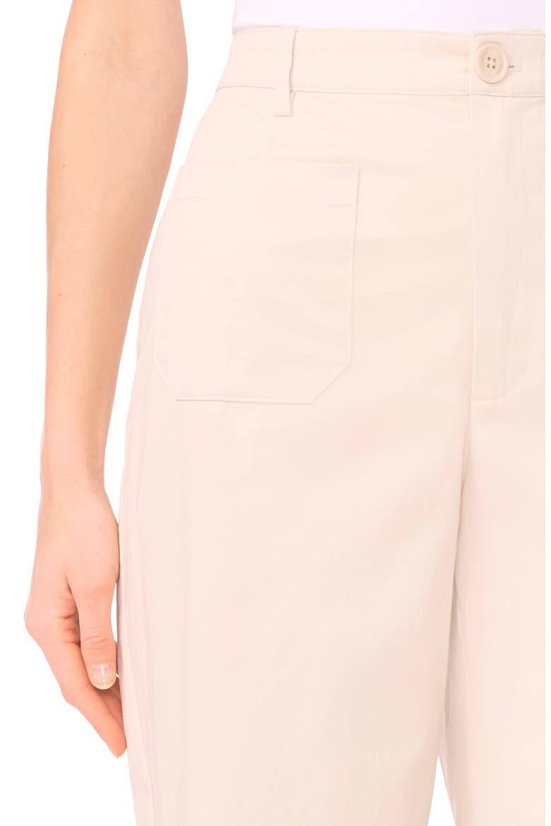 Patch Pocket Crop Twill Pants, Alternate, color, MOONBEAM