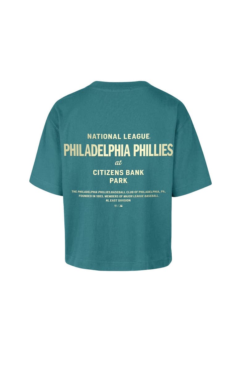 '47 Women's '47  Teal Philadelphia Phillies Contemporary Basics Leon City T-Shirt, Alternate, color, Teal