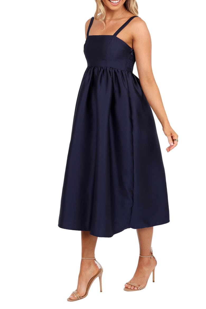 Isla A-Line Dress, Alternate, color, NAVY