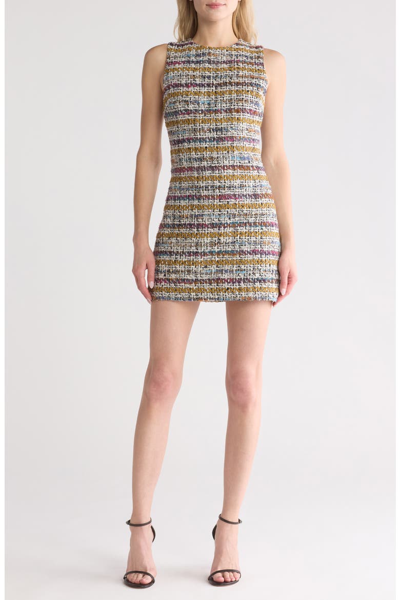 alice and olivia coley a line dress + A-Line (Women) The Line by K subcat:mini-dresses intricately woven tweed brings Color:#17-Ice Apricot