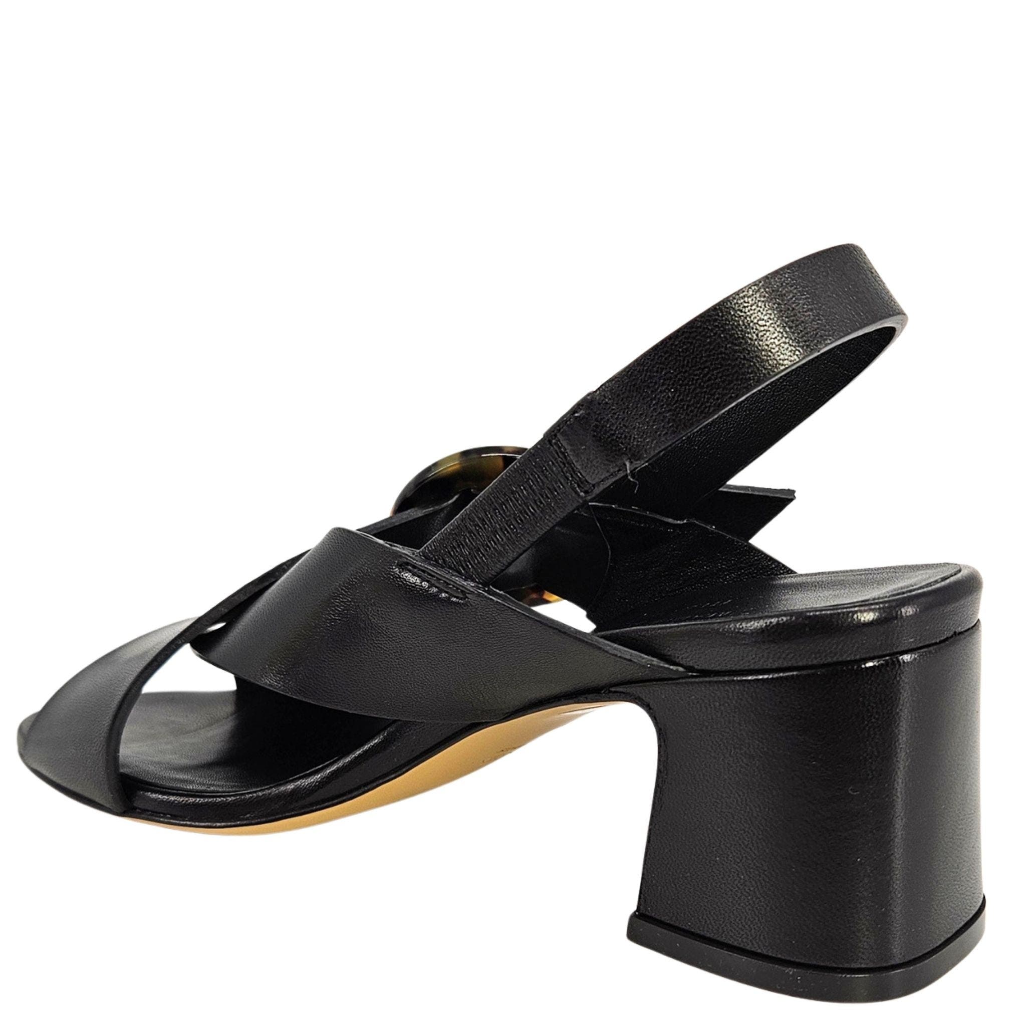 Madison Maison Block Heel Singback Sandal, Alternate, color, Black