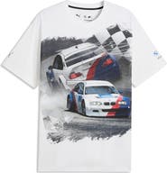 PUMA BMW M Motorsport Car Cotton Graphic T-Shirt