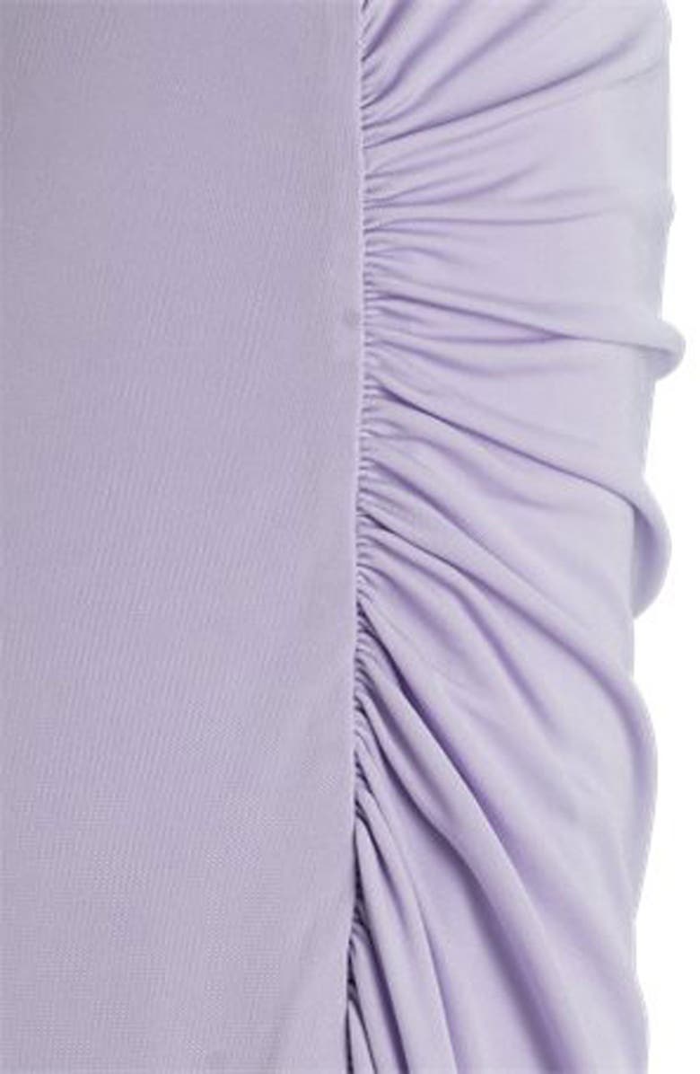 BOSS Eylai Draped A-line Midi Dress, Alternate, color, Lavender Tide