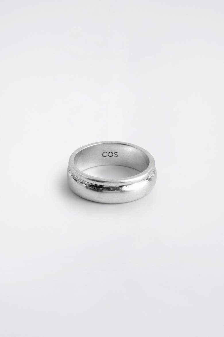 Double-Band Ring, Alternate, color, SILVER