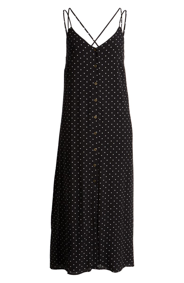 GIBSONLOOK Gibson x The Motherchic Al Fresco Strappy Button Up Midi Sundress, Alternate, color,