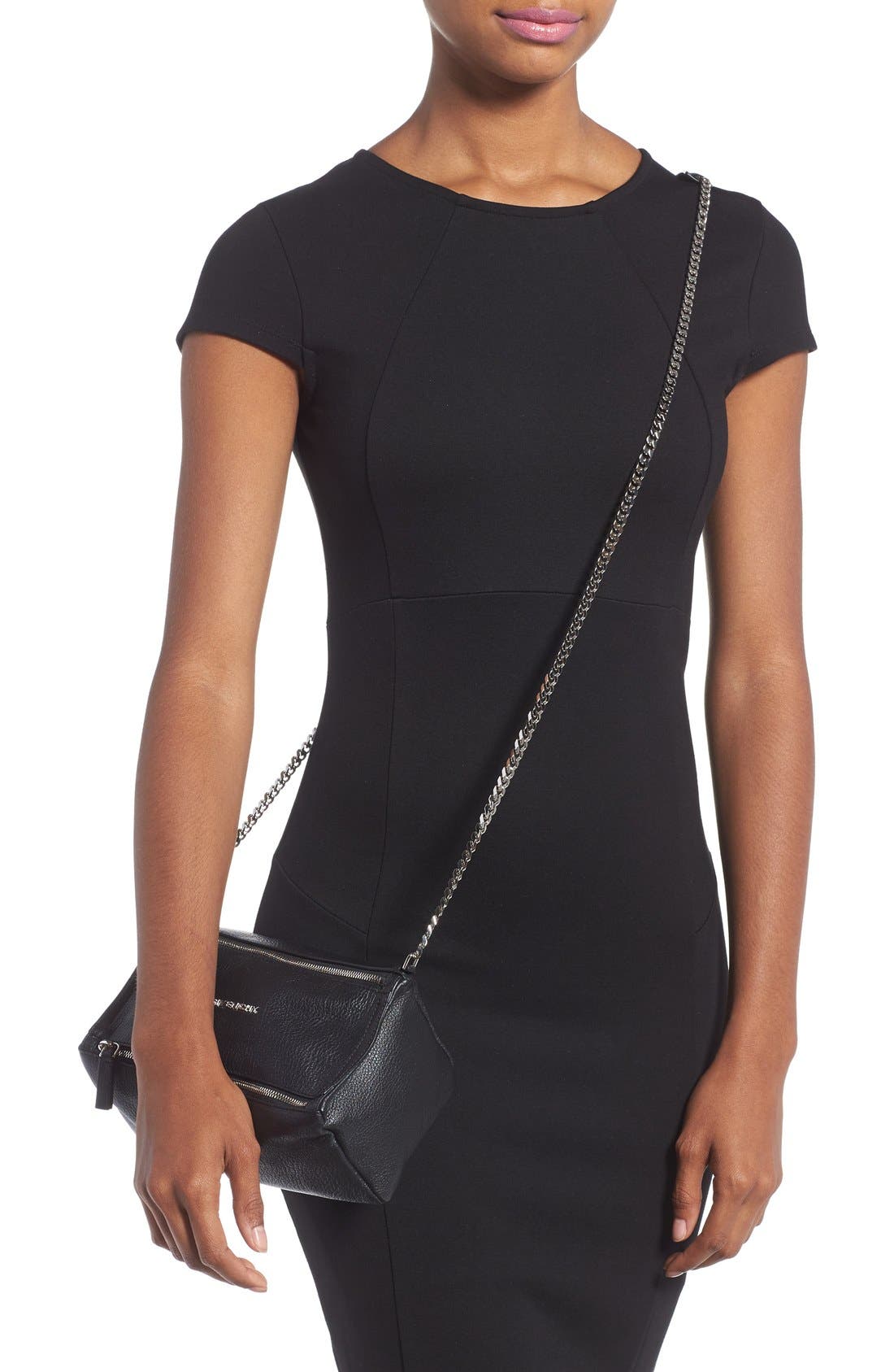 Givenchy 'Mini Pandora' Leather Crossbody Bag, Alternate, color, 