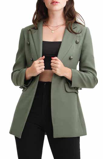 Belle & Bloom Princess Polly Textured Double-Breasted Blazer
