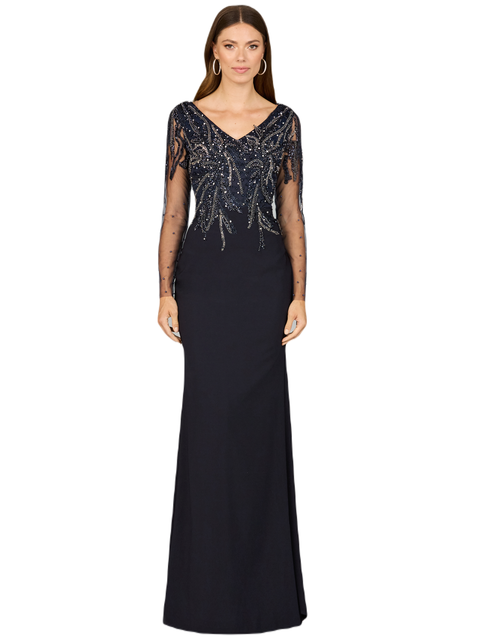 Long Sleeve Knit Gown