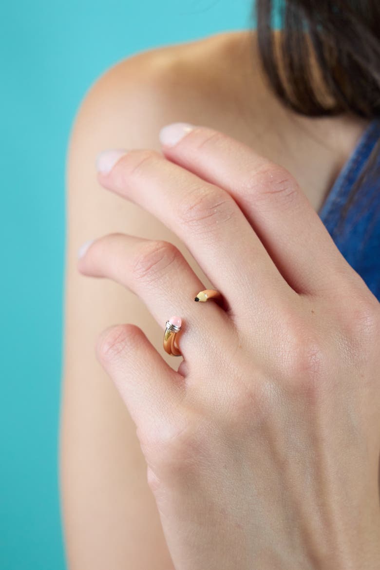 Pencil Ring, Alternate, color, Two Tone