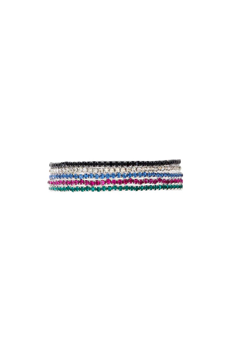 Multi Color Tennis Bracelet Combo Set, Main, color, Multi-Color