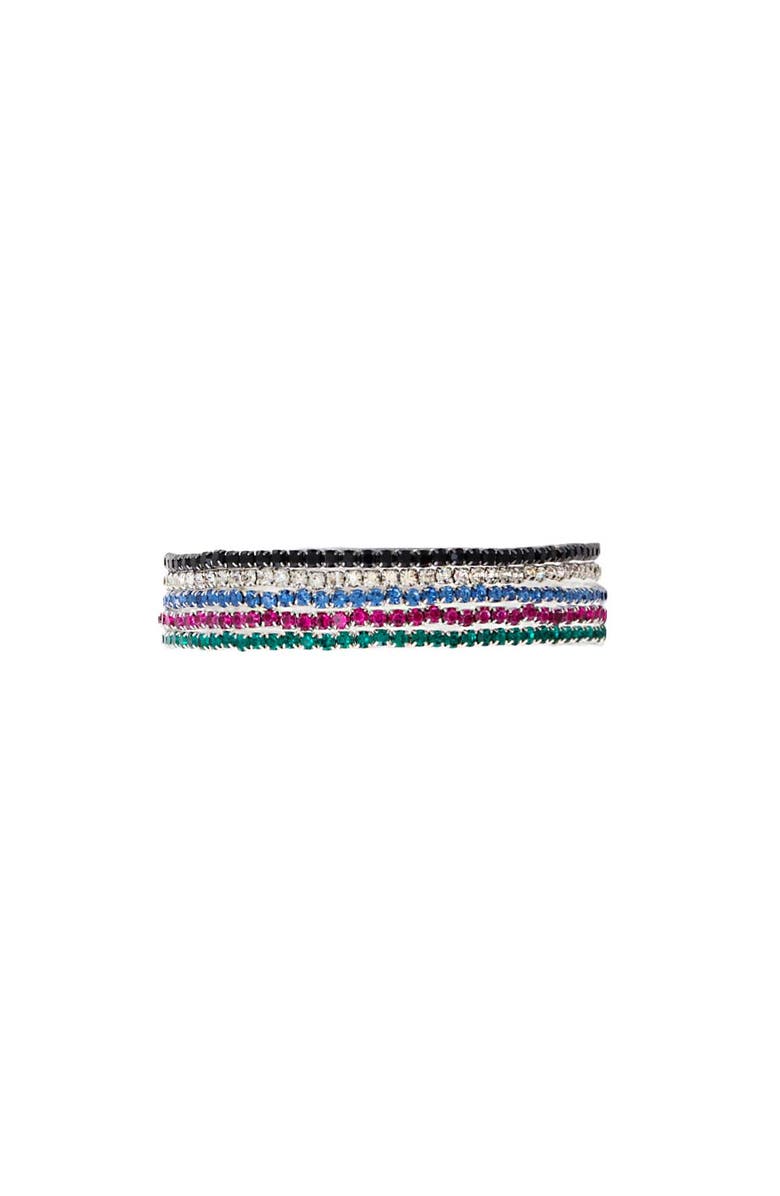 BY ADINA EDEN Multi Color Tennis Bracelet Combo Set, Main, color, Multi-Color