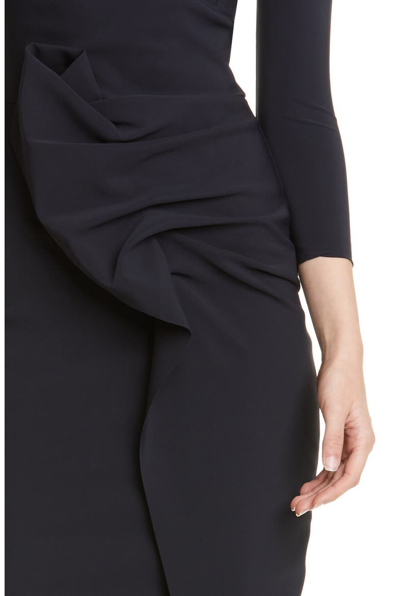 Kimi Ruffle Cocktail Dress, Alternate, color, BLACK