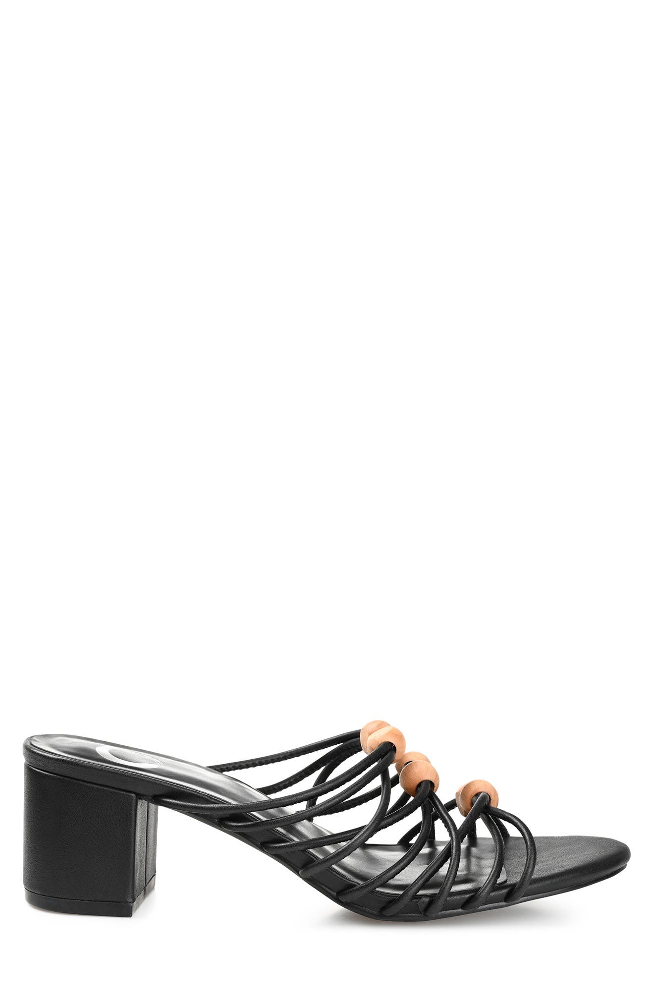 Journee Collection Kennadi Block Heel Sandal, Alternate, color, Black