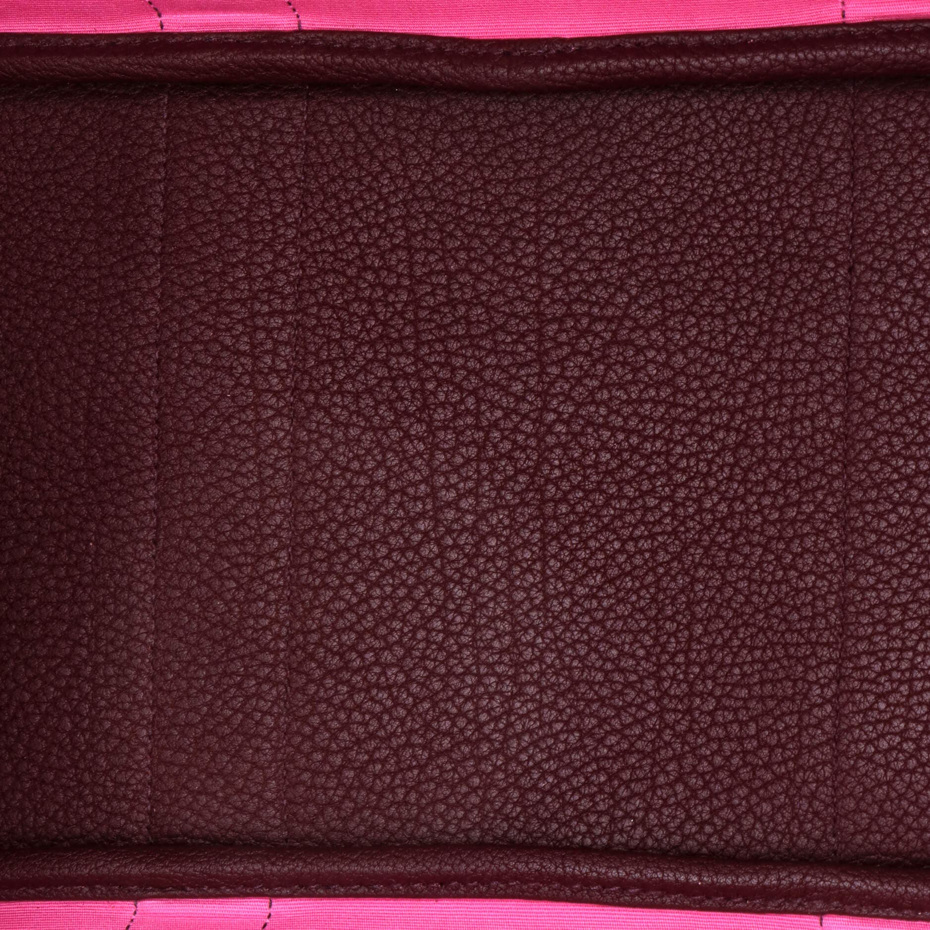 Pre-Owned Hermes Garden Party Tote Toile and Leather 36, Alternate, color, Rubis