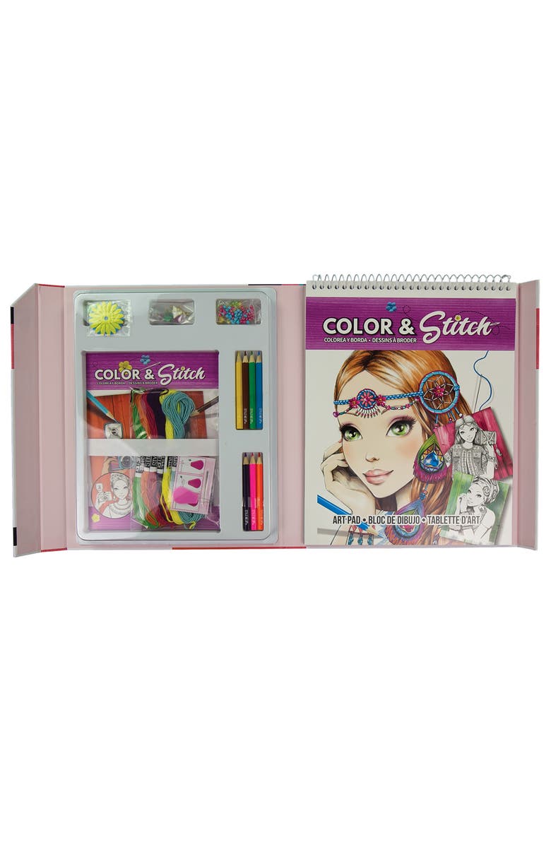 Style Me Up Color & Stitch Craft Activity Kit, Alternate, color, 