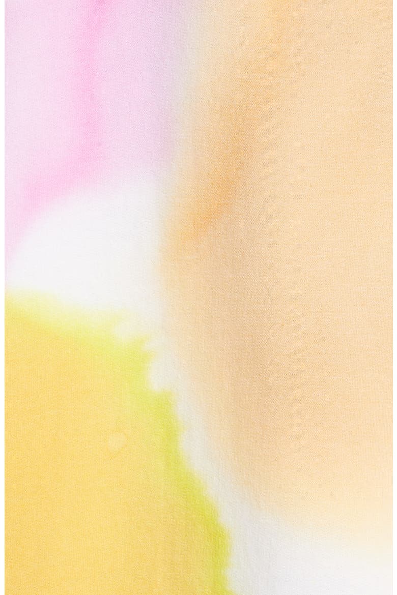 Sporty Spice Crystal Embellished Tie Dye Sweatshirt, Alternate, color, SUNSET WATERCOLOR