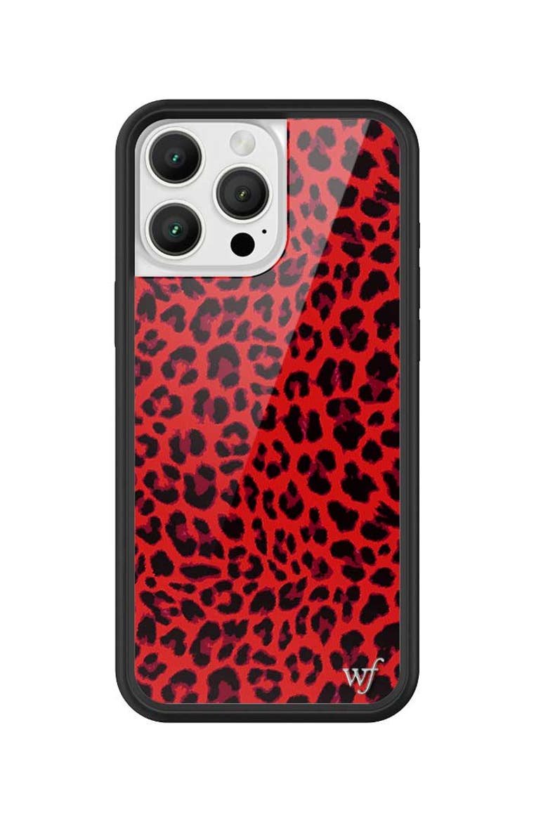 Meow | Red iPhone Case, Alternate, color, Red