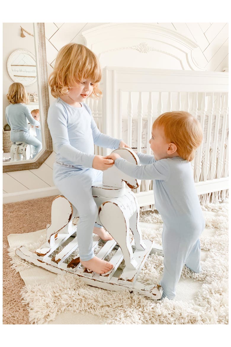 Kids' Sky Blue Set of 2 Piece Pajamas, Alternate, color, SKY BLUE