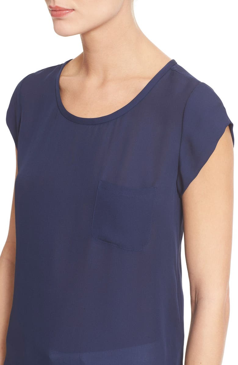 Joie 'Rancher' Silk Pocket Top, Alternate, color, 