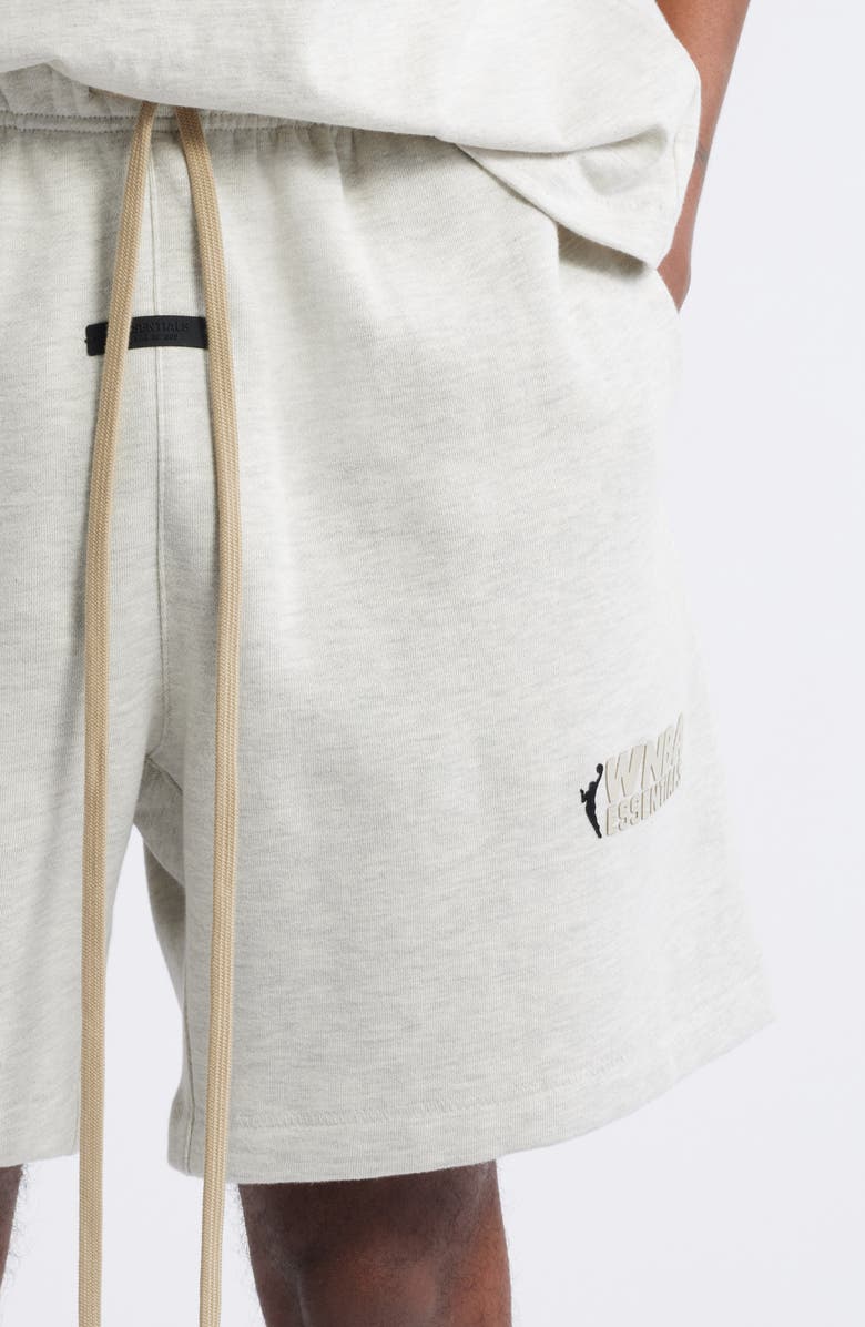 Fear of God Essentials x WNBA Cotton Blend Fleece Sweat Shorts, Alternate, color, 