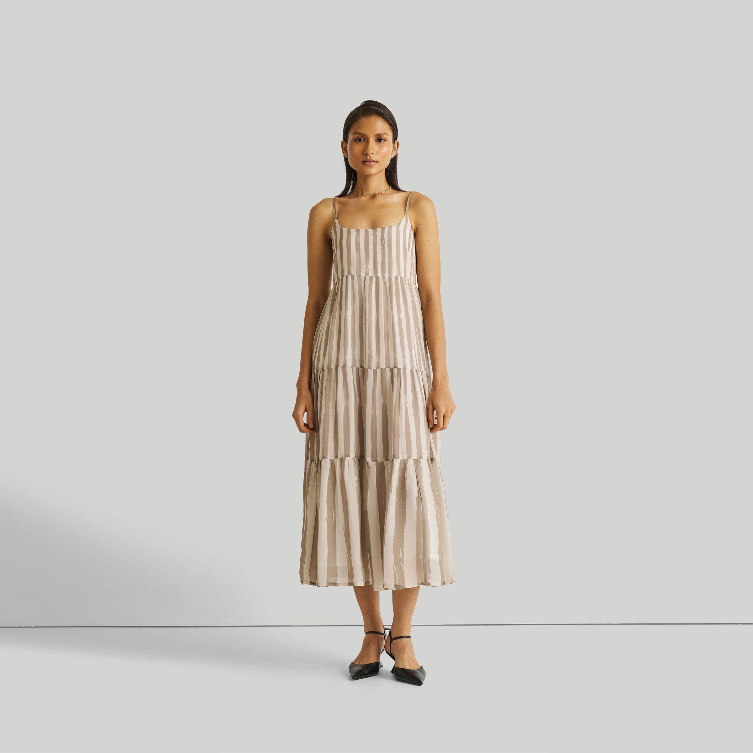 Strappy Tiered Maxi Dress