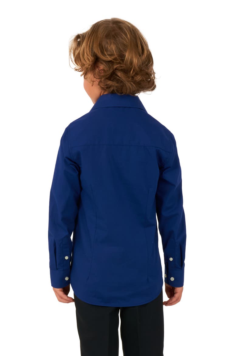 Kids' Royale Button-Up Shirt, Alternate, color, NAVY