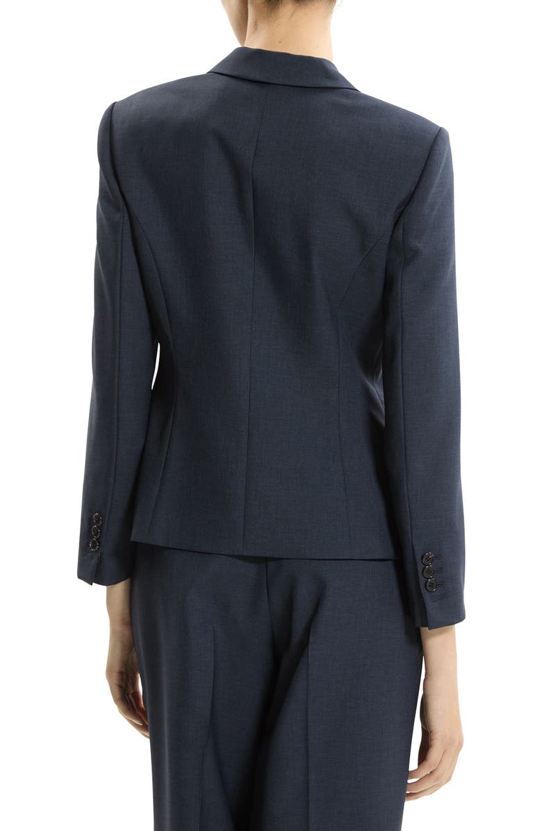 Theory Shrunken Three-Button Jacket, Alternate, color, Nocturne Navy