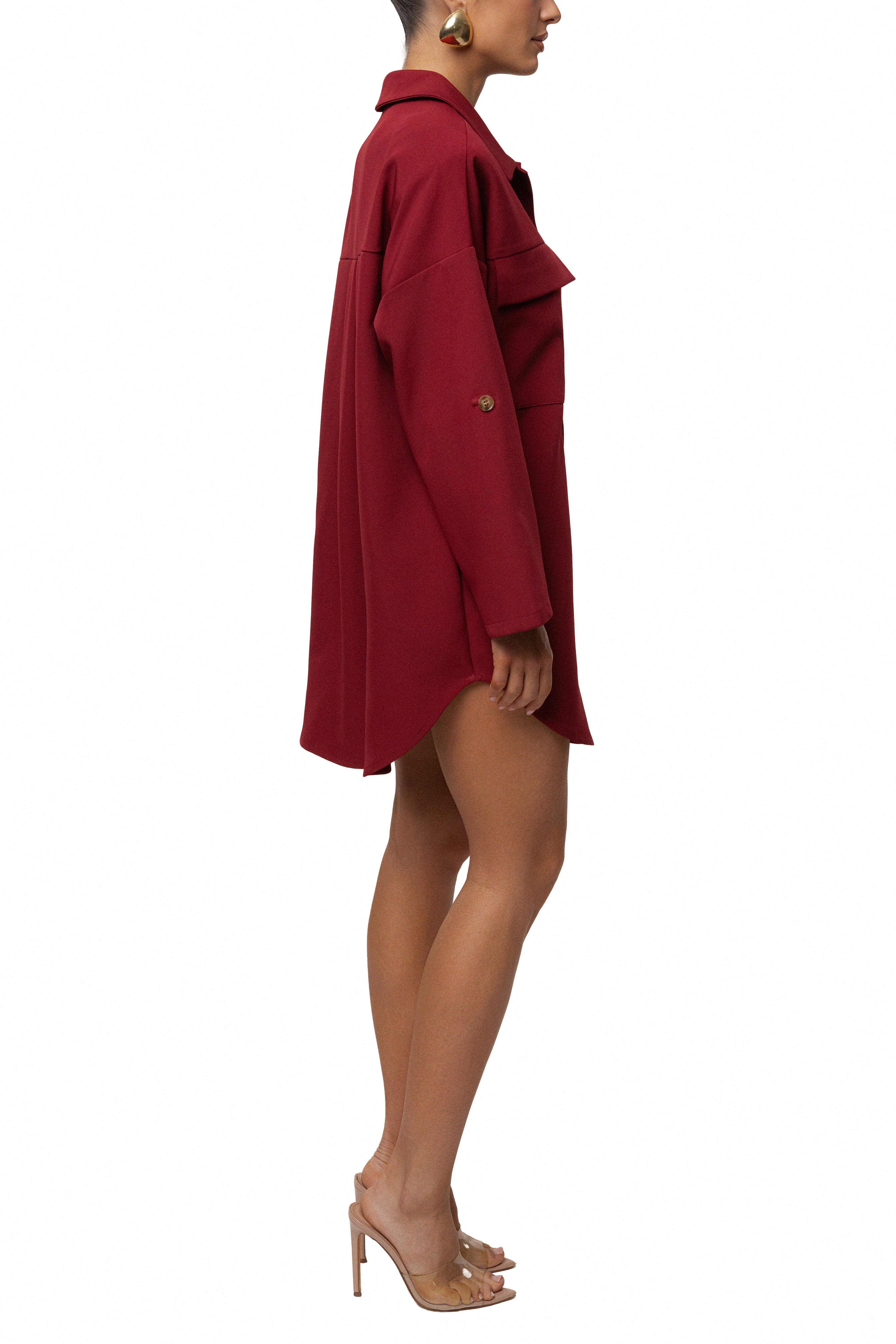 Downtime Collared Shirt Dress - image 2