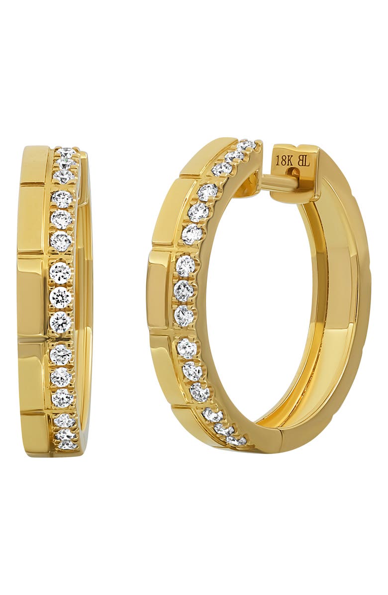 Bony Levy Cleo Diamond Hoop Earrings, Main, color,