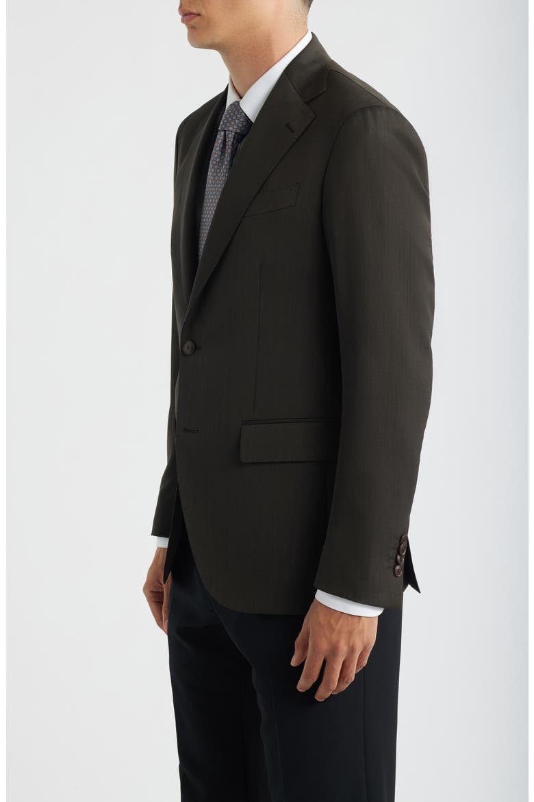 Chip Wool Twill Sport Coat, Alternate, color, DARK BROWN