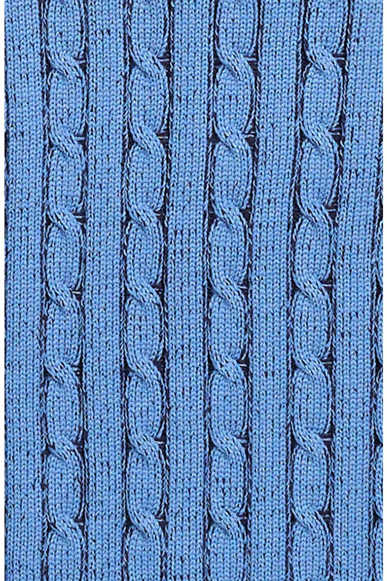Kids' Plaited Cable Sweater Hoodie, Alternate, color, NAVY