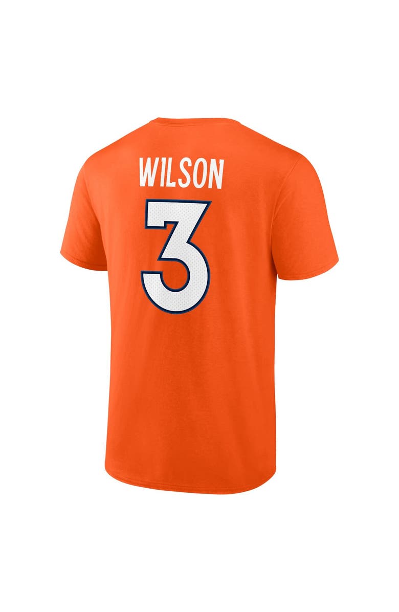 FANATICS Men's Fanatics Branded Russell Wilson Orange Denver Broncos Player Icon Name & Number T-Shirt, Alternate, color, 