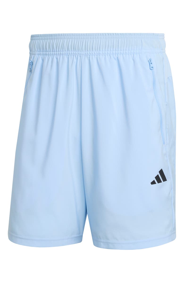 adidas Recycled Polyester Training Shorts, Alternate, color, Blue/ Black