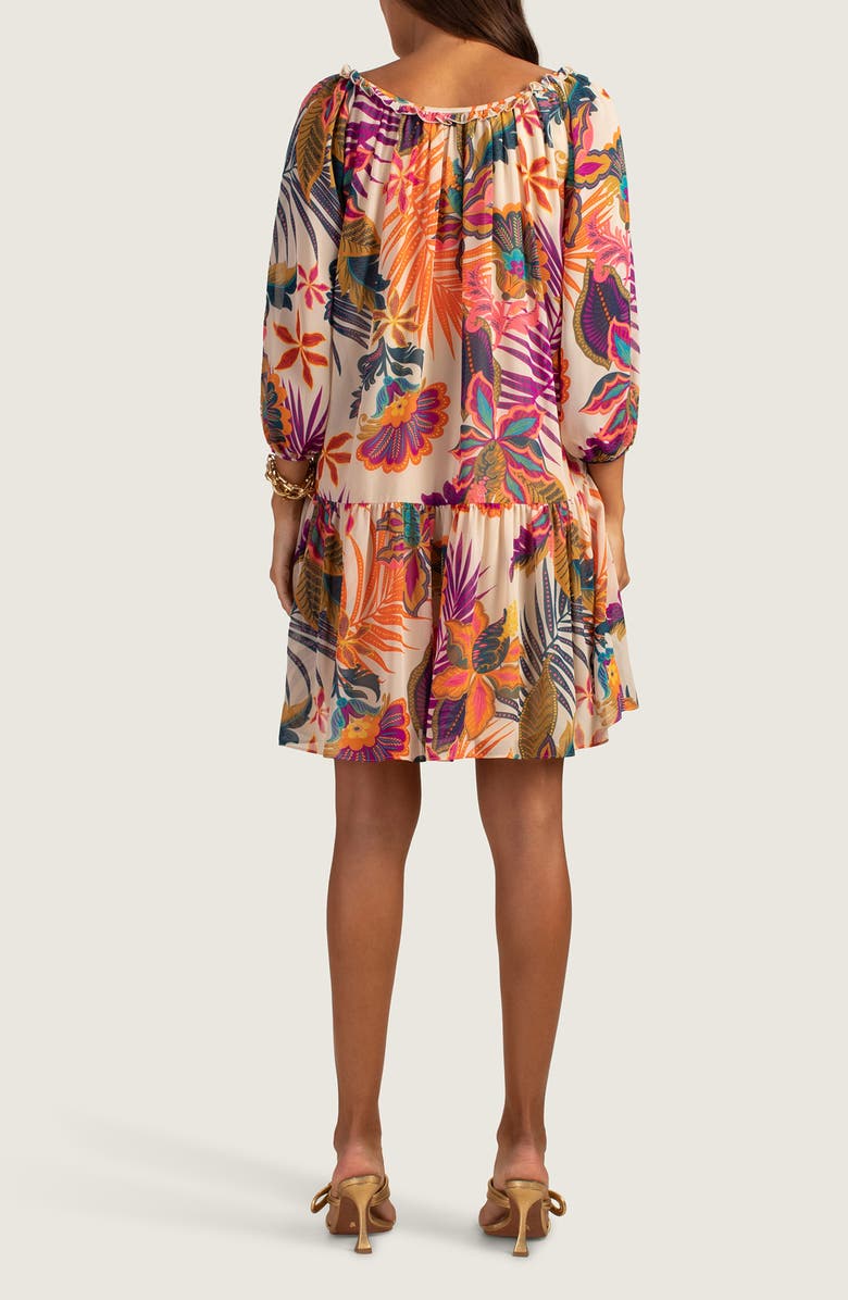 Trina Turk Majorelle Balloon Sleeve Shift Dress, Alternate, color, 