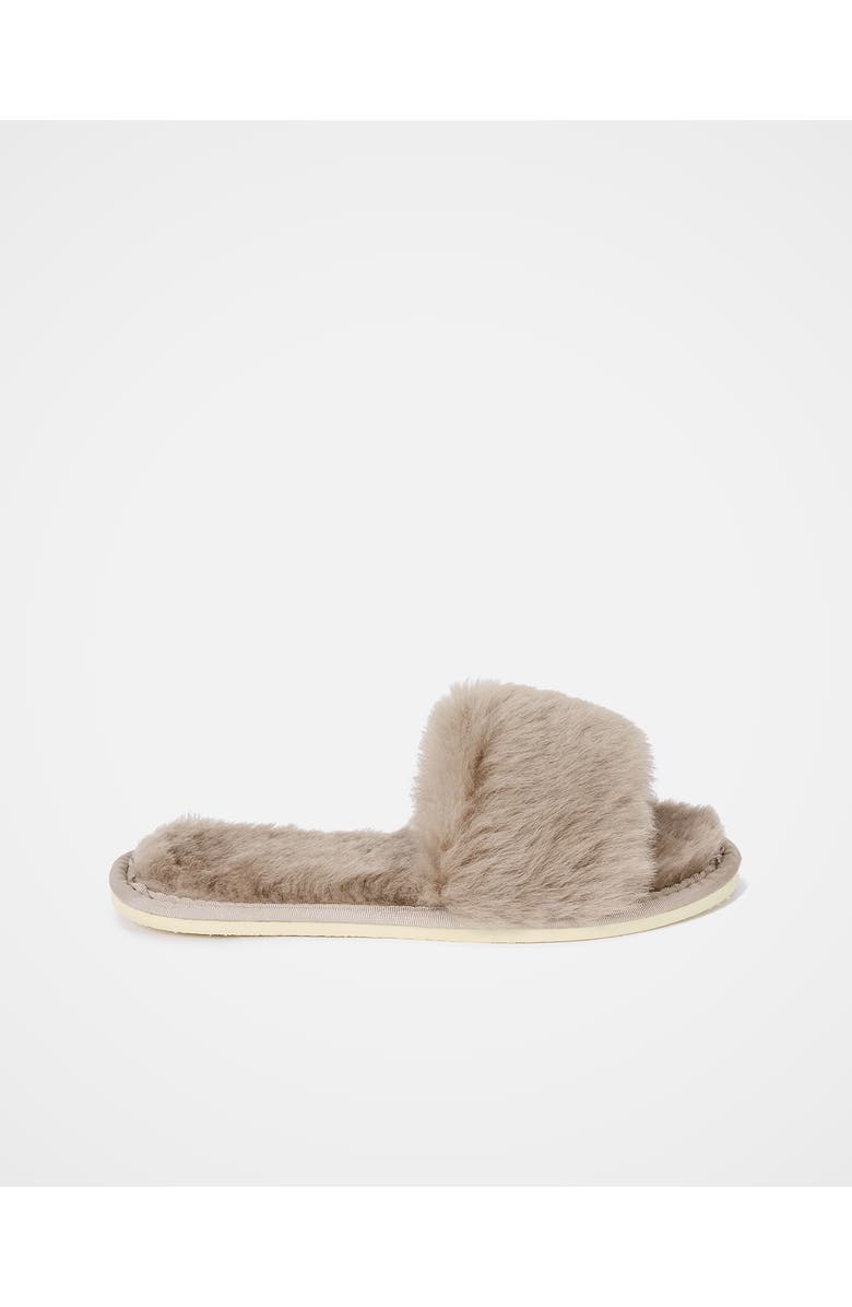 Celtic & Co. British Luxe Slide Slipper, Main, color, Oatmeal