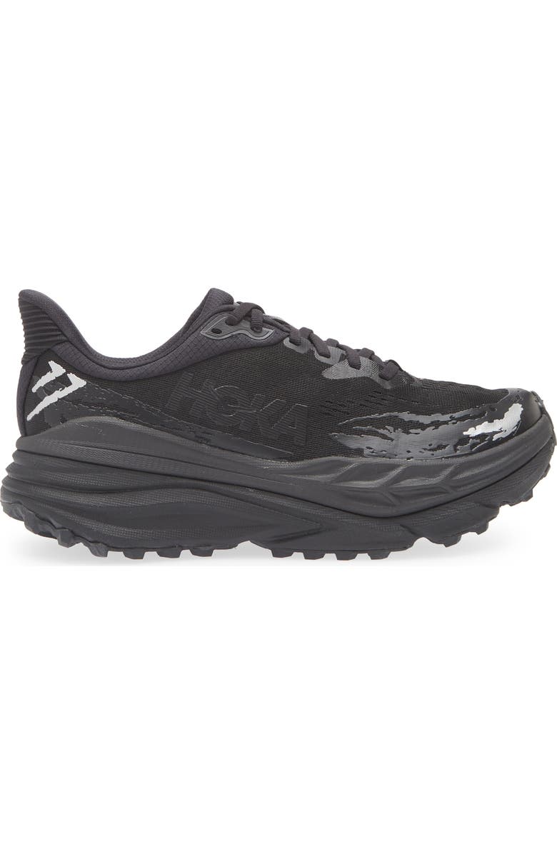 HOKA Stinson ATR 7 Running Shoe, Alternate, color, Black / Black