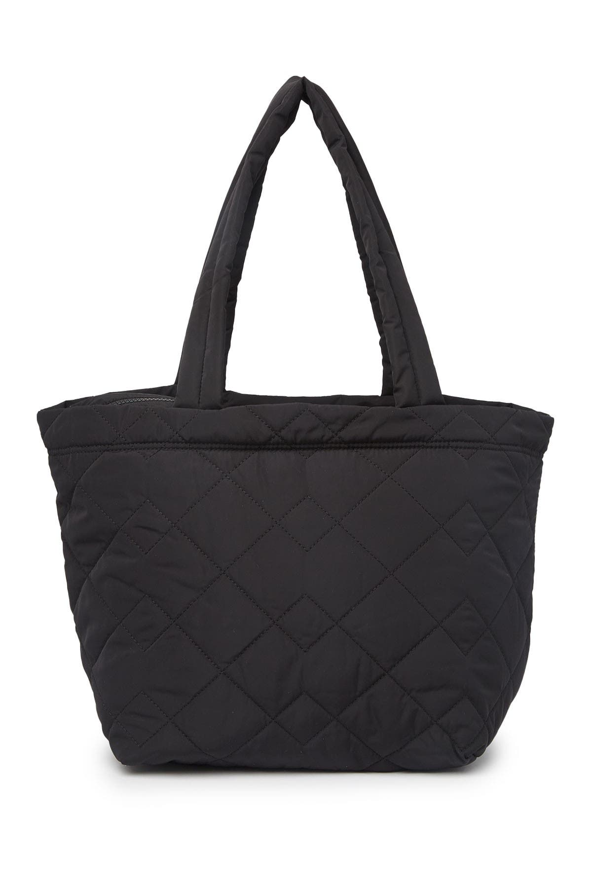 Marc Jacobs Medium Quilted Nylon Tote, Alternate, color, Black
