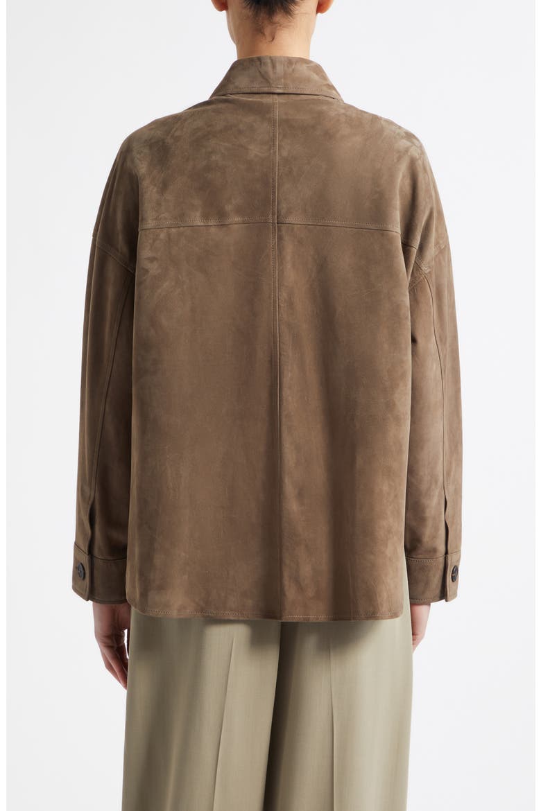 Kaylee Lamb Suede Jacket, Alternate, color, SOIL