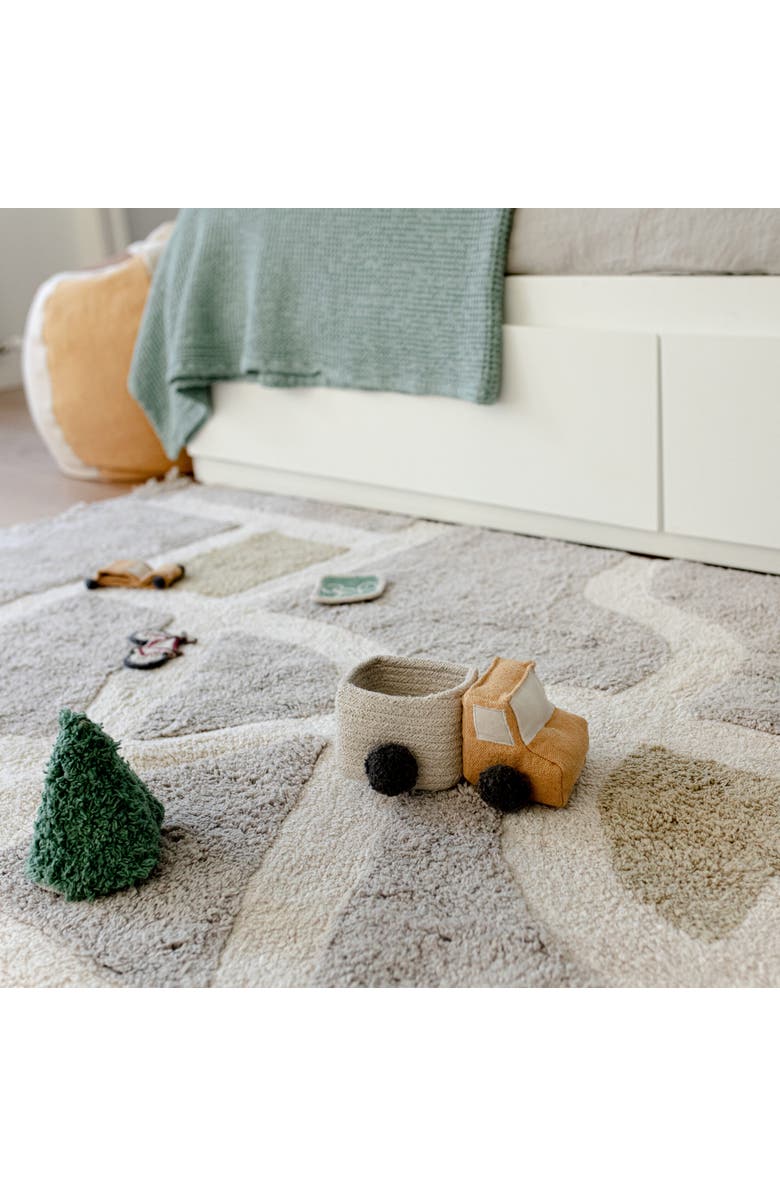 Lorena Canals Set of Mini Baskets Truck, Alternate, color, Blue And Yellow