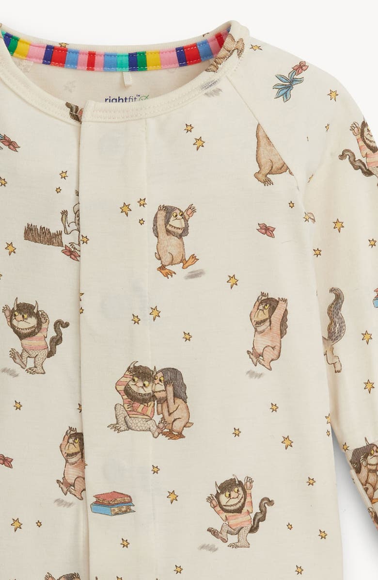 Magnetic Me Where the Wild Things Are Magnetic Closure Convertible Romper, Alternate, color, White